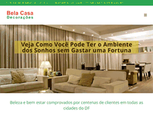 Tablet Screenshot of belacasadecoracoes.com.br